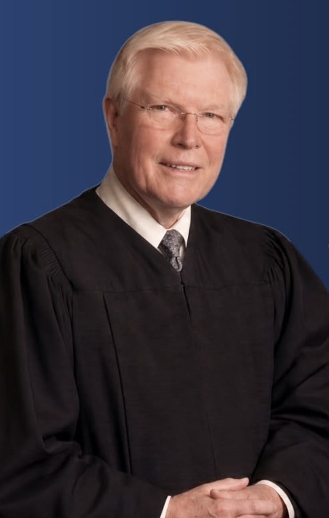 Justice Jerry Zimmerer in judicial robes